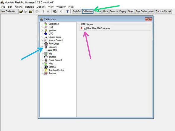 For Ktuner: Click Main Parameters