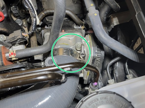 Rotating the silicone on the throttle body can make installation of the hard line much easier