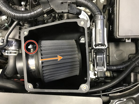 Use a 3mm Allen Key to remove the four bolts, then remove the airbox lid