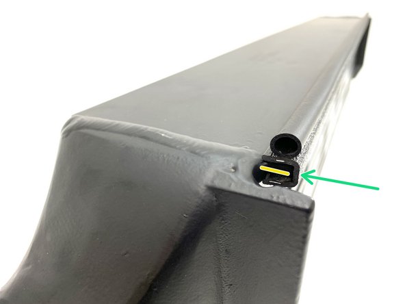 The top plate of the intercooler protrudes outward approximately 1/4 inch for the seal to attach to