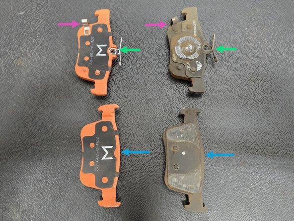 Lay out your OE pads with your 27WON replacement pads to make sure you have the correct pads for each side