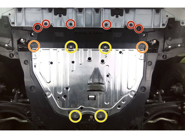 Reinstall the skid tray:
