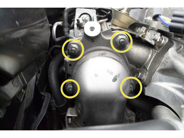 Install the turbine outlet gasket. There is only way it can be installed