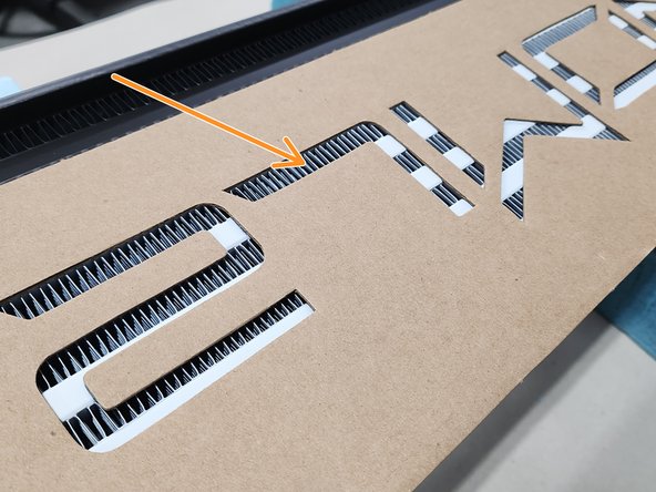 Of course, if you repainted the face of the intercooler you have to manually align the logo