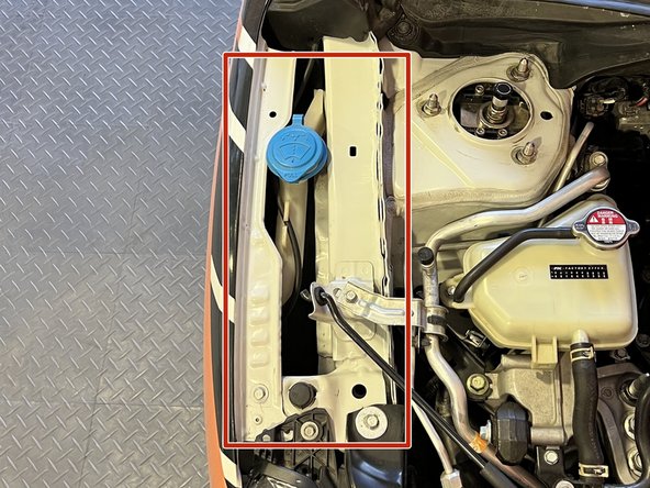 Locate Passenger side (RH) fender area