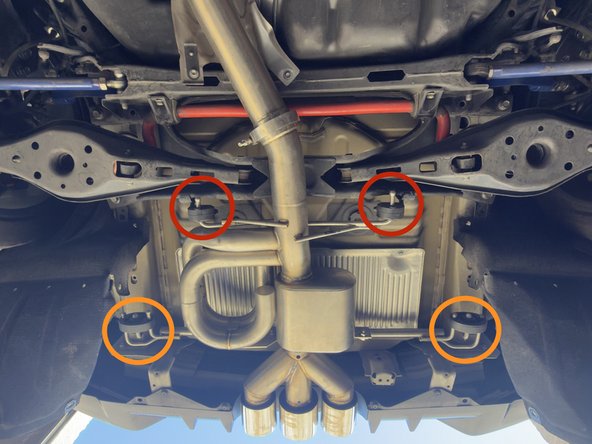 Forward single rod rubber hangers