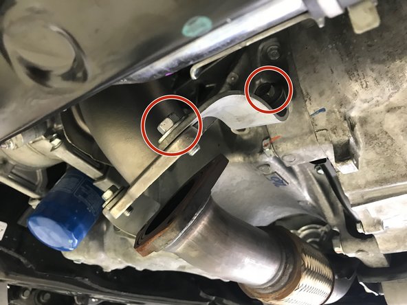 Use of the lower mounting brackets are necessary for the proper support of the downpipe