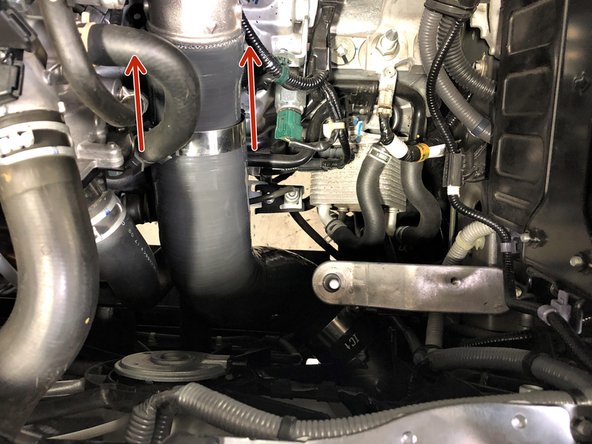 Slide the other end of the 27WON cold side boost tube over the cold pipe