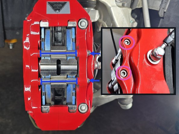 Repeat Step 30 &amp; 31 for the remaining used brake pad