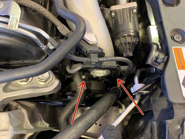 Use the OE (2) 10mm bolts to secure turbo inlet pipe to turbo. Torque to 16-18 ft-lb