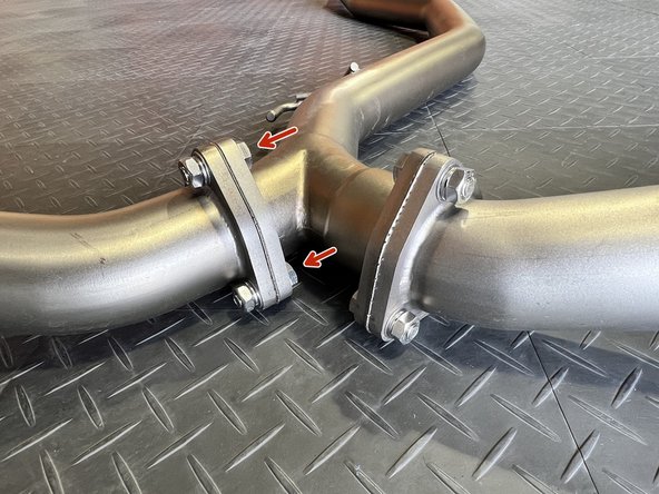 Install the hardware as using a 17mm socket and 17mm wrench. Hand-tighten the hardware for now