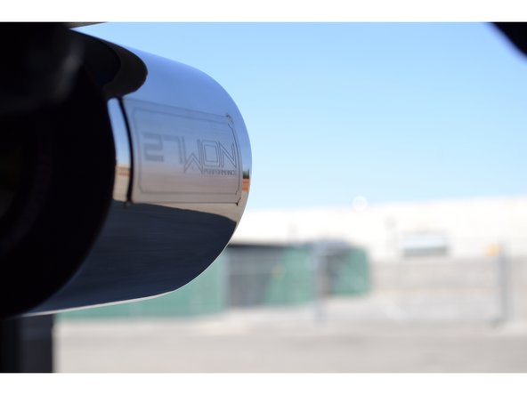 Exhaust sound will settle a bit during the first 100 miles of use. This is normal.