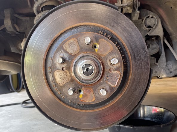 Remove the brake rotor from the hub