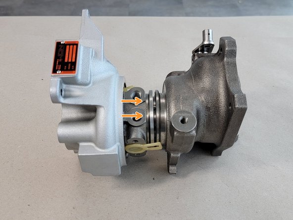 Be sure the turbine blades go into the housing straight and do not make contact with the housing