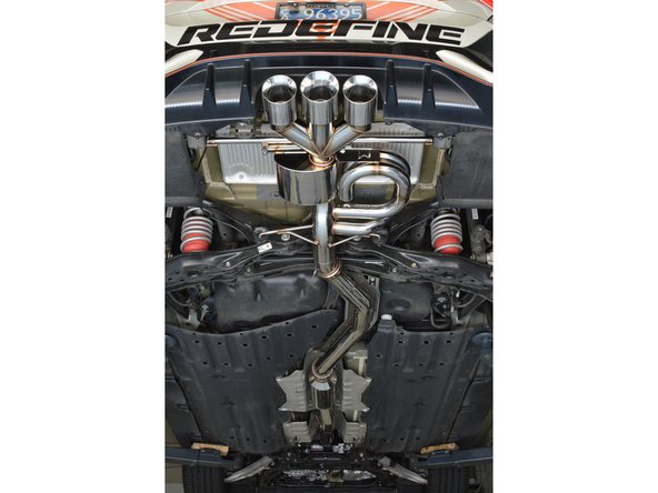 Starting at the front of the vehicle, double check that no exhaust components are hitting the vehicle