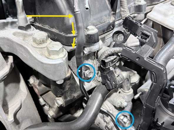 Loosen the wire loom by pulling up on loom to unclip it from it's location