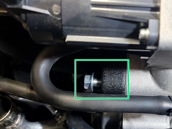 Wiggle gasket as needed to clear hole