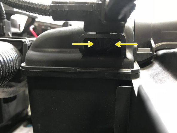 Remove the wire cover from the airbox