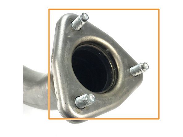 The surface should be clean and smooth for good gasket sealing; the result should look as shown