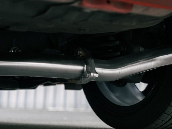 Align the gasket and flanges properly and insert the other two (2) bolts