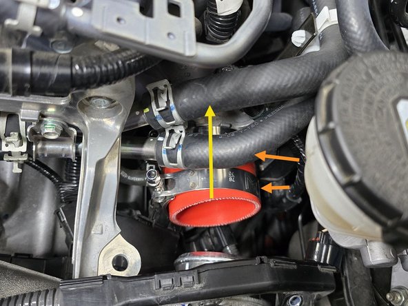 Loosely place the 70-78mm clamps on the 27WON silicone