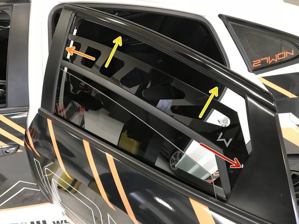It does not matter which end of the window vent is installed into the window seal first