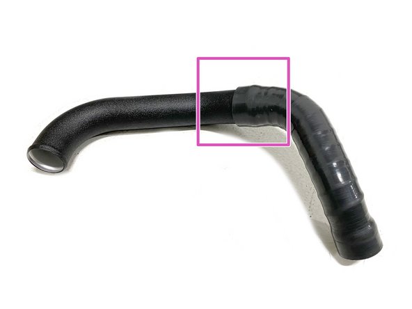 NOTE: Steps 39, 40, &amp; 41 show how to correctly orientate the Hot Side Turbo Outlet Silicone and Hot Side Pipe with the T-Bolt Clamp