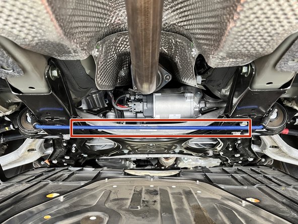 Support the front section with a bungee chord