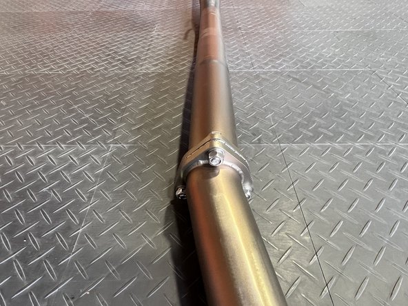 Install 3 sets of hardware as shown  using a 17mm socket and 17mm wrench. Hand-tighten the hardware for now