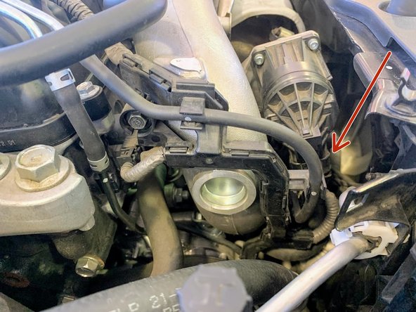 Unplug electrical pigtail of electronic wastegate