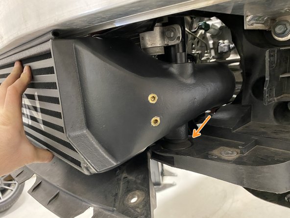 We highly recommend a friend to help support the intercooler in this process, but the instructions are setup so one person can complete the install