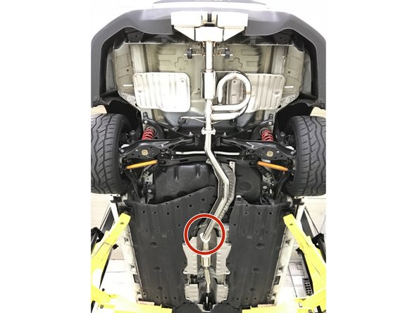 Use a 17mm socket &amp; torque wrench to torque the middle flange bolts to 30-40 ft-lbs