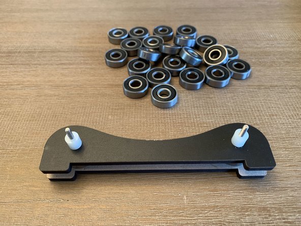 Same process as the end rollers but with a second layer on top.