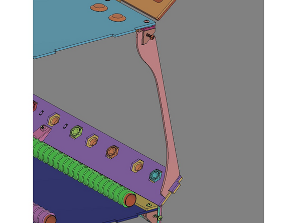IMG 2 - Each Seal Bar can be installed as shown. The small alignment feature at the bottom of the Seal Bar will fit into a notch provided in the Front Panel Assembly. The feature at the top of the Seal Bar will fit around the Bracket.