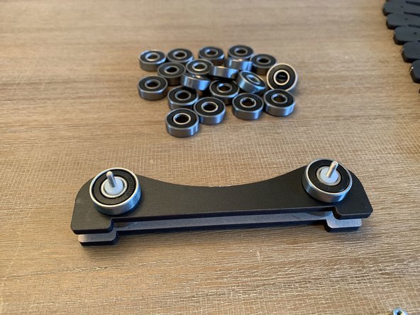 Same process as the end rollers but with a second layer on top.