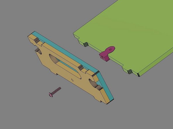 IMG 1 - Locate the Base, x1 Inner Side, x1 Outer Side, x1 Flush Anchor and x1 16mm TF Screw.