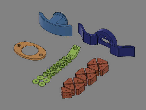 The color of components included with the RepBox will vary based upon the 'flavor' purchased.