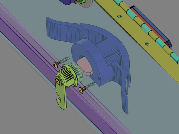 IMG 2 - Rotate the Lockset Key counter-clockwise until it stops. Verify the Key and Latch Plate are in the proper orientation (as shown).