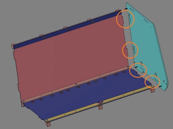 NOTE: - These images will vary based upon the version being built, but will be assembled in the same way.