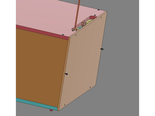 On v2.1, the Rear Panel installation is easier if the Tray Assembly is pulled forward.