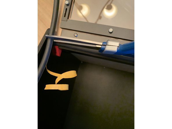 Trim and affix the side gaskets