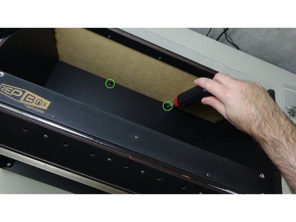 Two will go through the top panel into the beam.