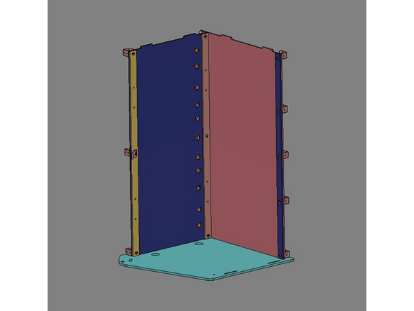 IMG 1 - Locate x1 Inner Side Panel and x3 TF Screws. These three screws will be inserted into the holes (highlighted with the Yellow circles).
