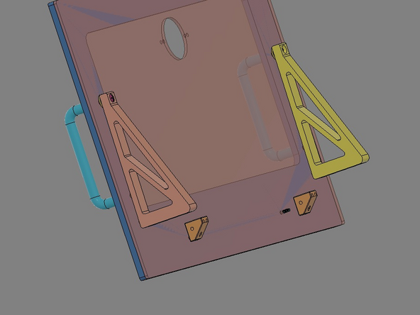 IMG 2 - Insert these screws though the remaining holes in the Lid Assembly (highlighted in Purple).