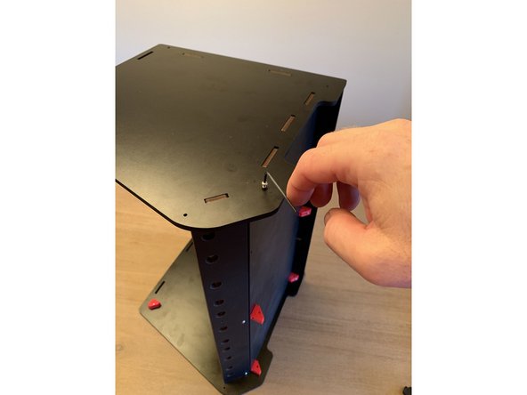 IF YOU HAVE CUSTOM SIDE PANELS LAY THEM ON TOP OF THE MDF PANELS PRIOR TO RUNNING THE 16mm SCREWS THROUGH TO FASTEN EVERYTHING TOGETHER.