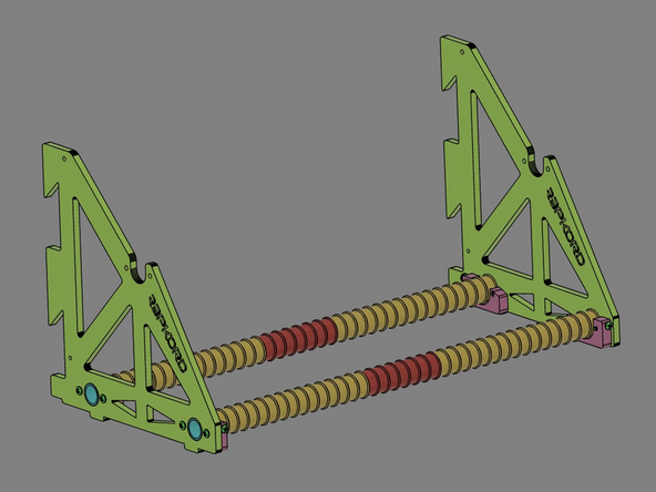 Standing the assembly up-right makes this step easier.