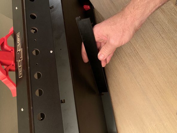 Run the base crossmembers from the notch in the rear panel to the front reinforcement bar as pictured. The larger notch goes into the reinforcement bar at the front of the box.