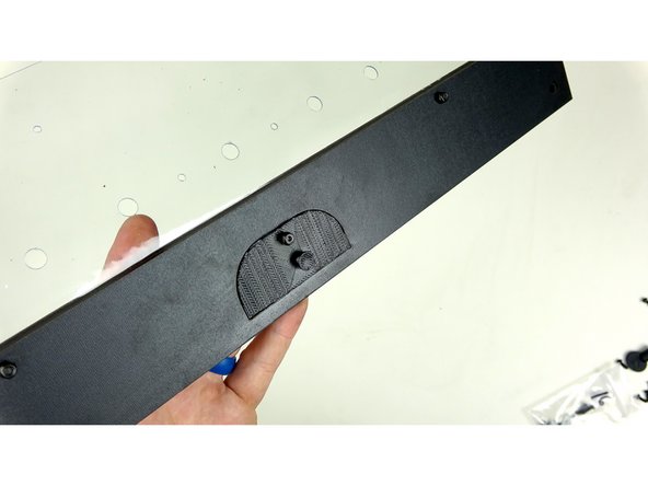 Clean out the char of the laser routed spot on the inner face plate.