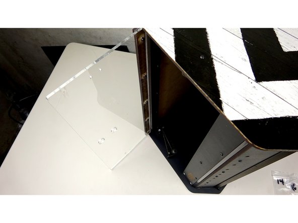 Remove the rest of the protective film from the acrylic.