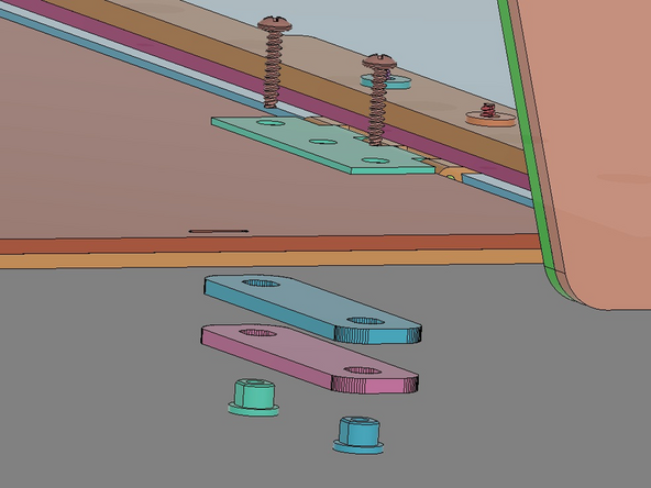 IMG 1 - Locate x4 Lid Clamps, x4 Flange Nuts and x4 TF Screws.